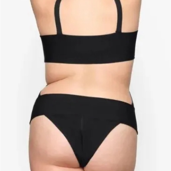 Skims Black Onyx Knit Swim Monokini Bathing Suit New with tags Size 4X Swimsuit - Picture 3 of 5